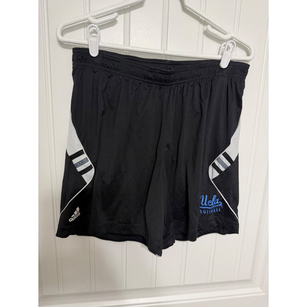 Adidas UCLA Softball Athletic Shorts Womens XL Black ClimaCool Training 5773
